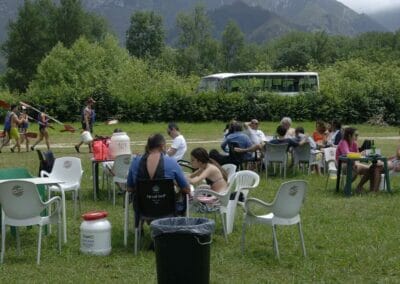 Bar para hacer una pausa durante el descenso del Sella