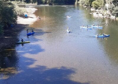 Descenso del río Nalón en canoa