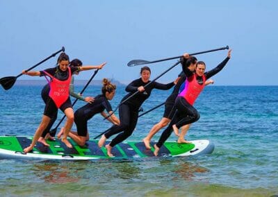 Actividad con amigos de paddle surf Gijón
