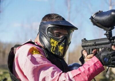 Actividad de paintball en grupo León