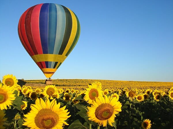 paseo en globo por segovia