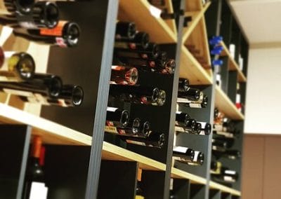 Botellas de vino para una cata